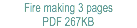 Fire making 3 pages PDF 267KB
